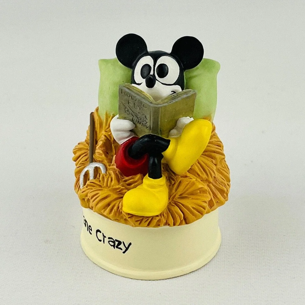 Disney Lenox Plane‎ Crazy Movie Star Mickey Mouse Thimble Collection